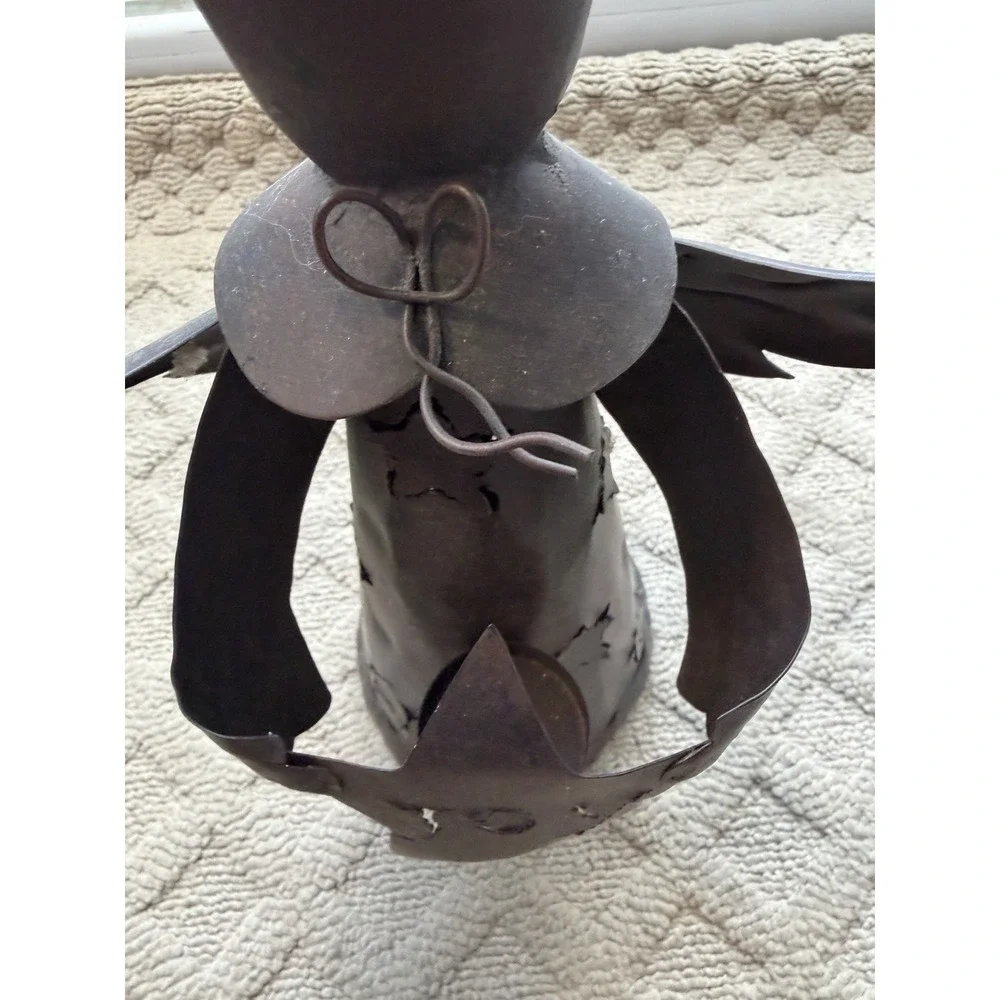 Angel Rustic Candle Holder Metal